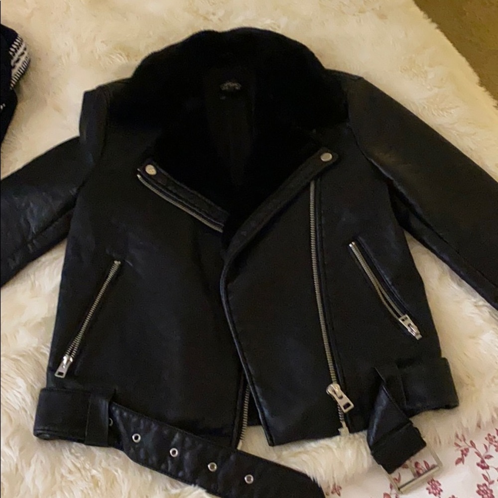 TOP SHOP leather jacket